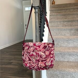 Vera Bradley Crossbody Bag in Red Paisley